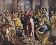 El Greco Christus treibt die Handler aus dem Tempel oil painting